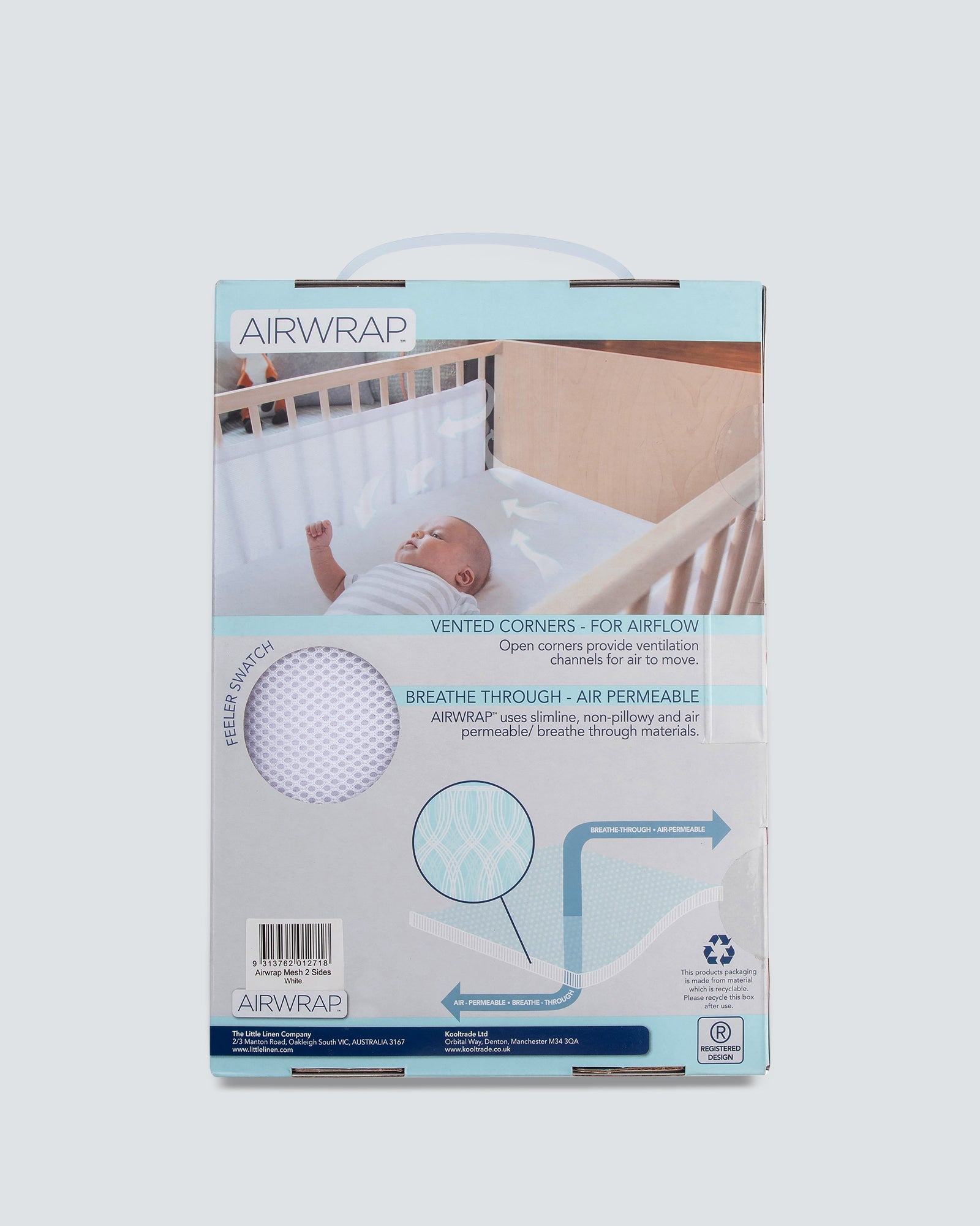 Airwrap Cot Liner Mesh 2 Sides