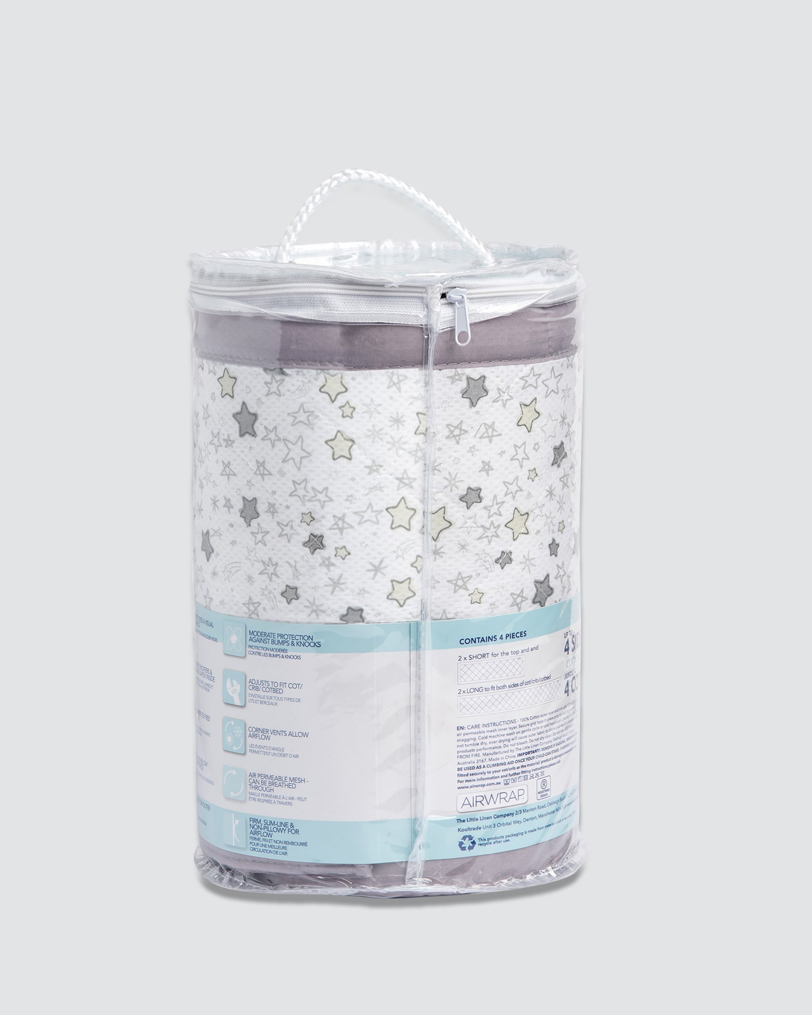Airwrap Cot Liner Muslin 4 Sides