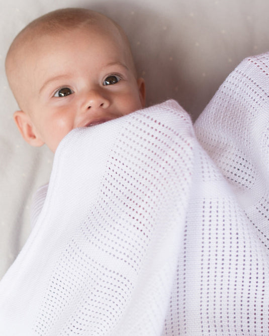 Leaf Dimple Dot Bamboo Fibre Baby Blanket