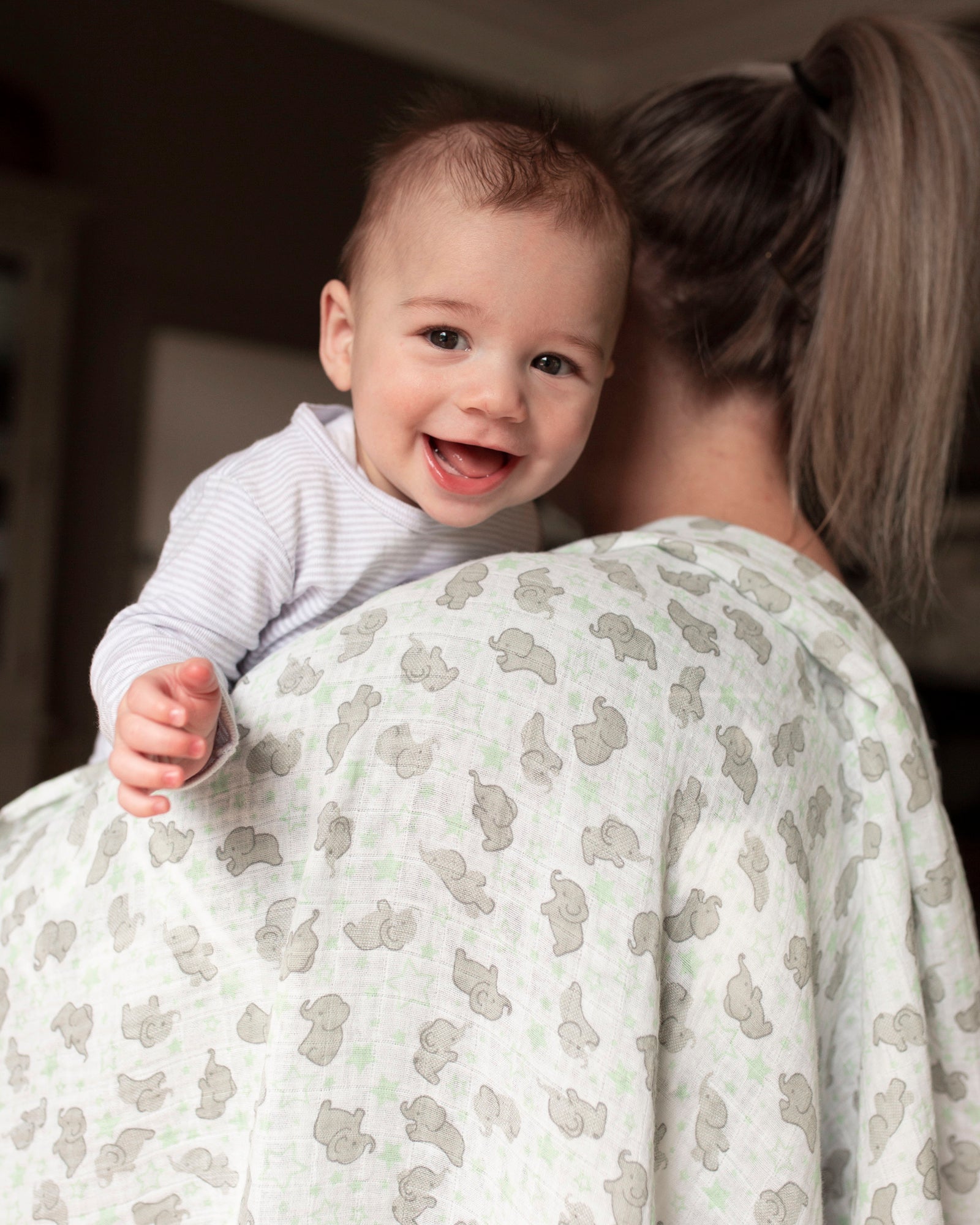 Little Linen Baby Muslin Wrap 1pk Prints