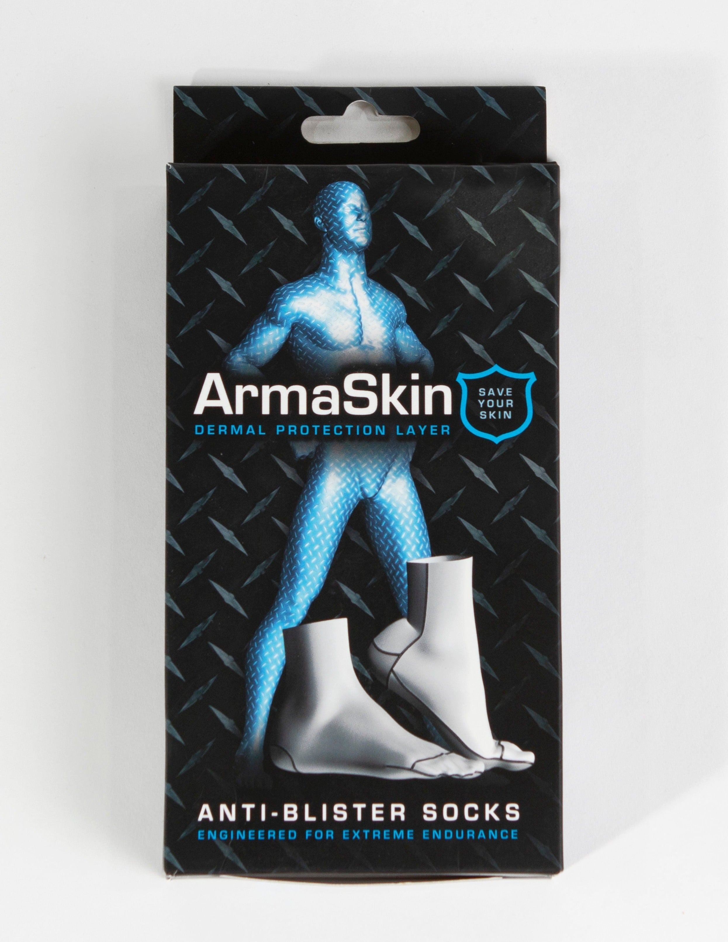 Polymer Anti Blister Long Liner Socks Black