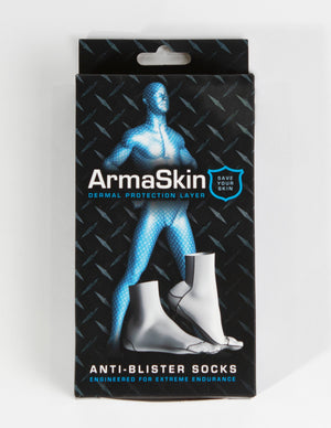 Polymer Anti Blister Long Liner Socks - Black
