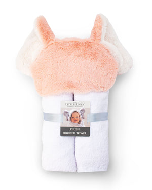 Little Linen Plush Hooded Towel