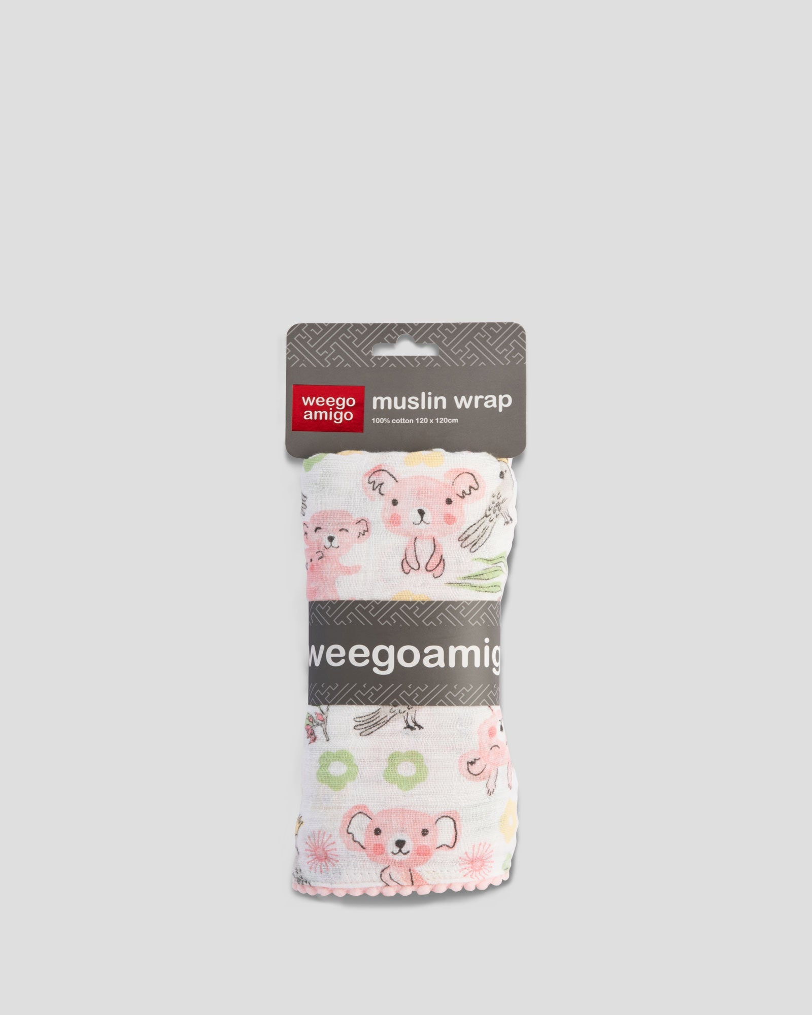 Weegoamigo Muslin Wrap Pompom